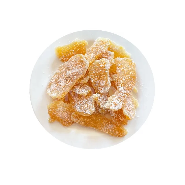 Healthy Crystallized crystallized chunks dried ginger slices