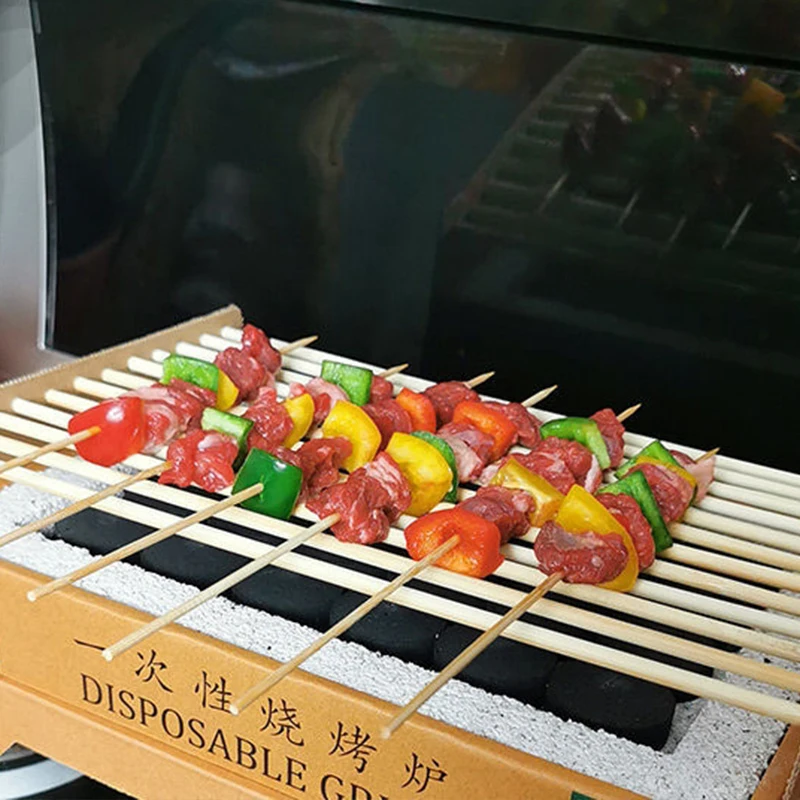 Wholesale Portable Small Outdoor Camping Instant Bbq Grill Disposables Skewer Barbecue Grill Disposable Grill
