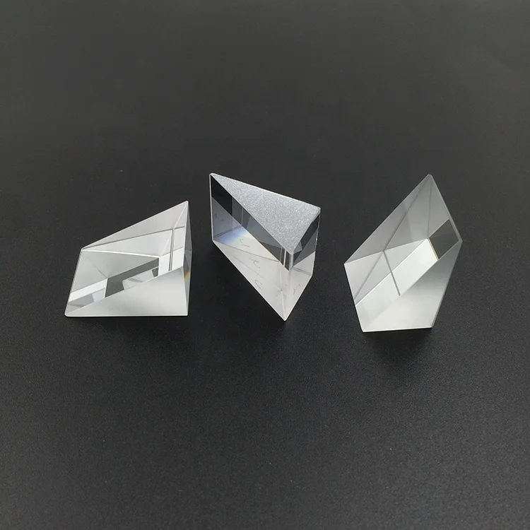Factory Custom BK7 Optical Glass Prisms Photography Equilateral Triangular Prism