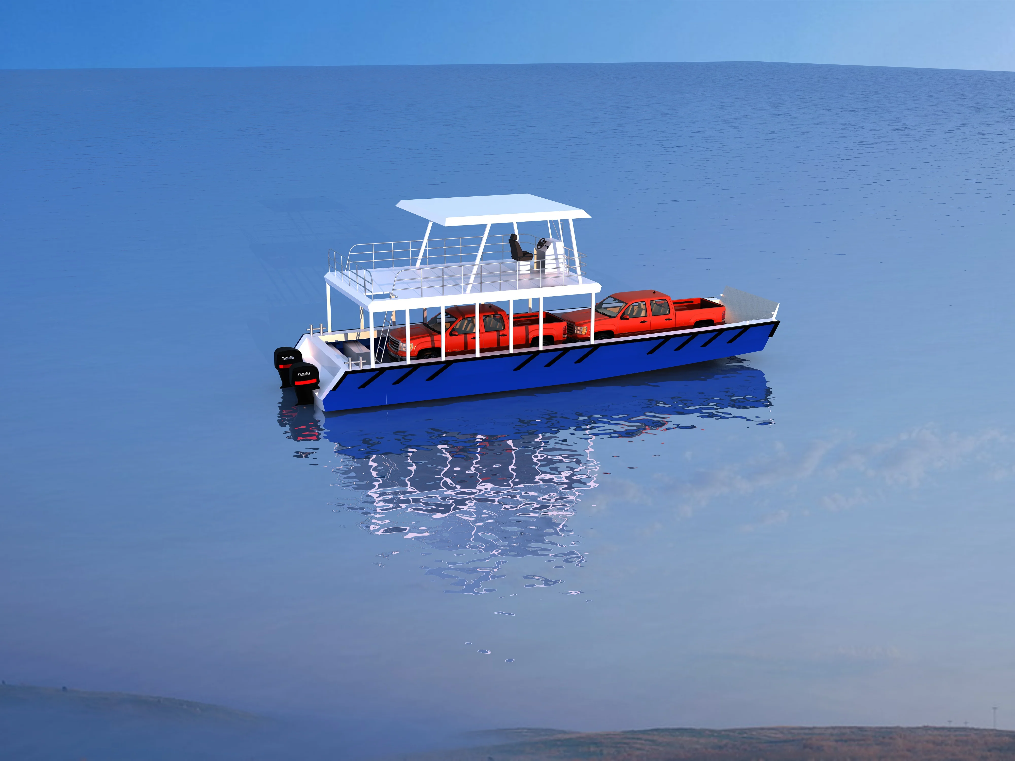 15M/49FT aluminum landing craft work cargo vessels Deep Vee hull