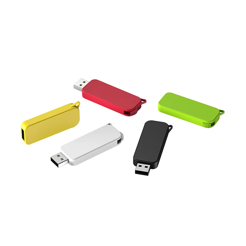 
Plastic USB Sliding Pen Drive With Customized Logo 128GB 64GB For Gift ABS USB Flash Drive 
