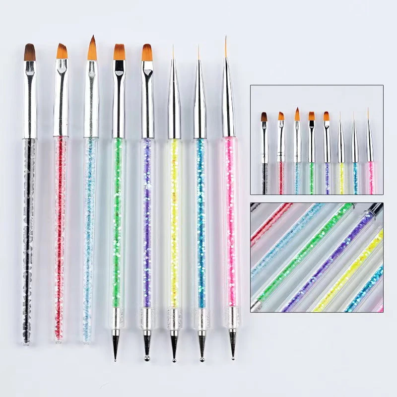 LS 5 Nail Liner Brush and Dotting Pens for Nail Art Salon thin brush nail wooden By Air/By Sea DHL/UPS/Fedex/TNT/EMS