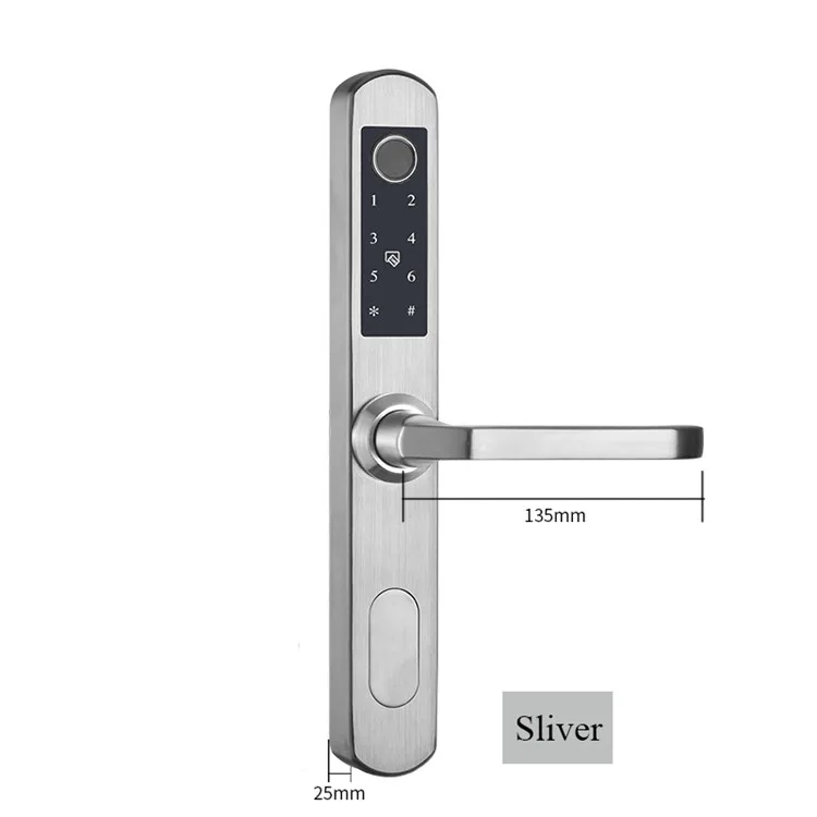 smart lock for metal sliding Aluminium door finger print cerradura inteligente dead bolt digital locks waterproof tuya wifi app