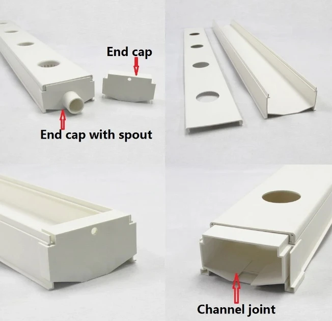 Customized Sizes Hydroponic Tube Square PVC Pipe for Plant Growing Nft System