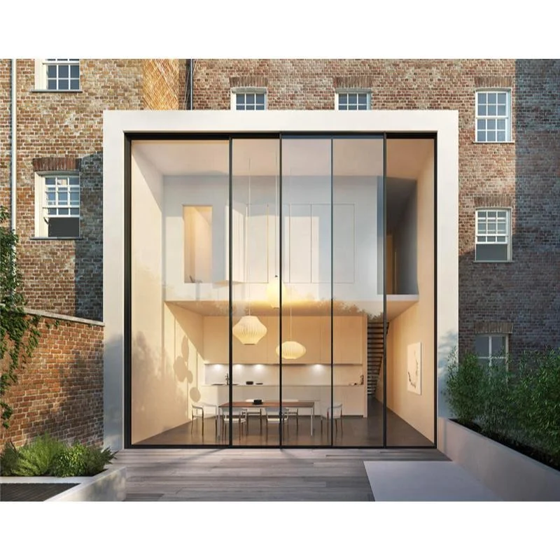 Prima canopy front  central reinforced door aluminum fire rated door aluminum Bifold Folding Interior Door