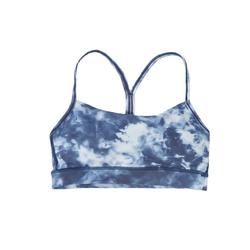 Lulu Yoga Flowy женское Спортивное быстросохнущее нижнее белье Телесный бюстгальтер с начесом спортивный для женщин тренажерный зал