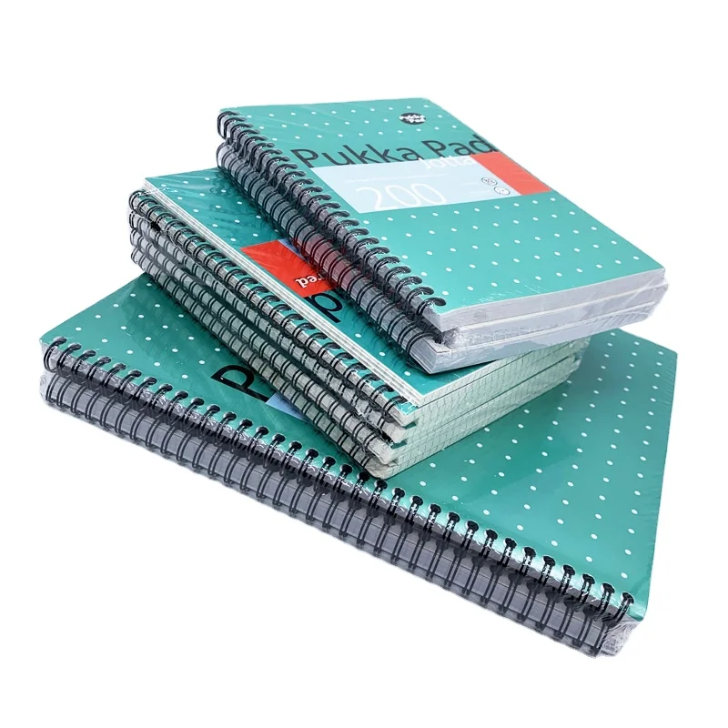 High quality cheap wholesale business notebook A4 square thick student notebook spiral notebook