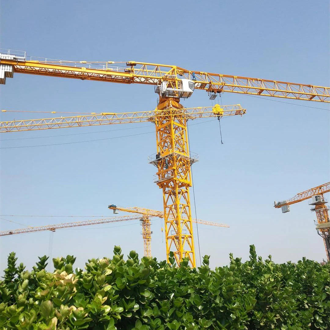 Widely Used Construction Machinery 6 Ton Flat Top Tower Crane PT6013-6 CE