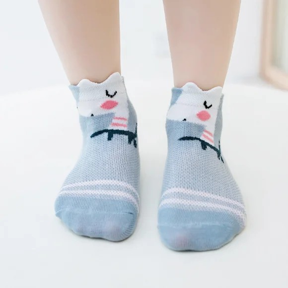 Детские летние носки хорошего качества, детские тонкие сетчатые носки из 100% хлопка с героями мультфильмов