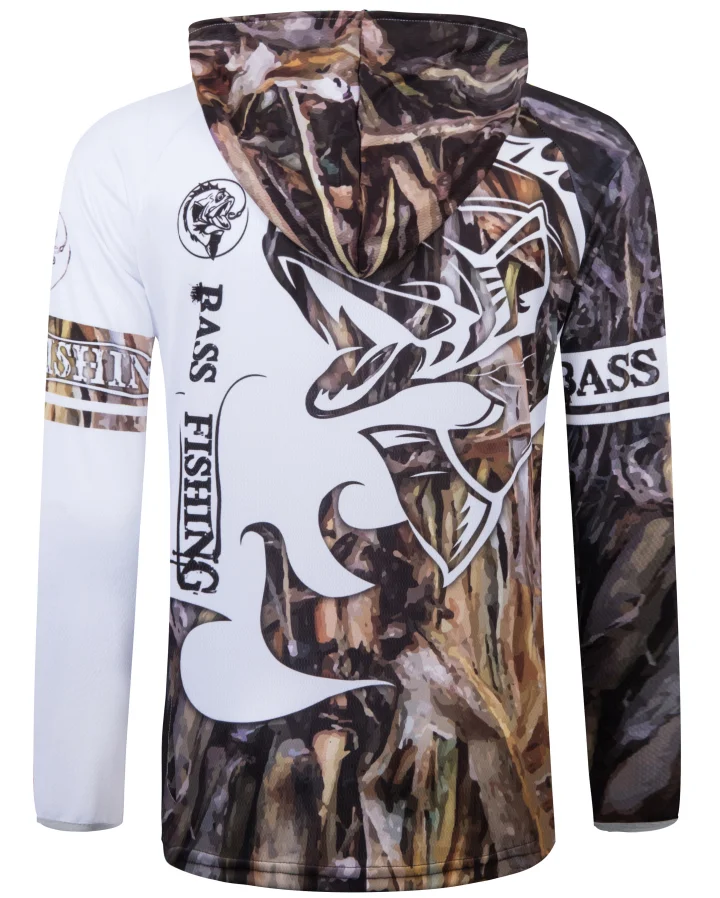 Uv Protection Performance Polyester unisex long sleeve  Fishing Shirt  Outdoor custom fishing hoody