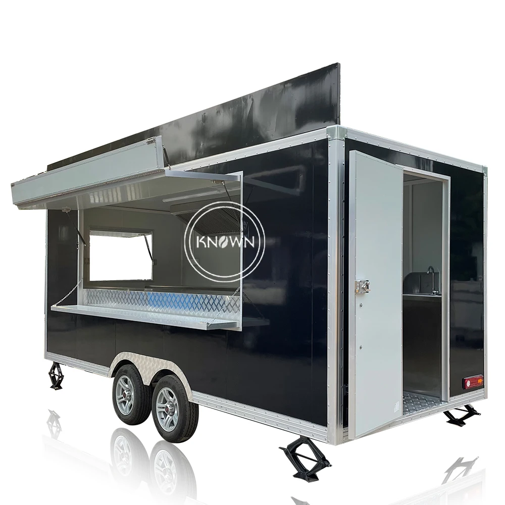 Customized Mobile Fast Food Trailer Standard Mobile Food Truck Cart Trailer