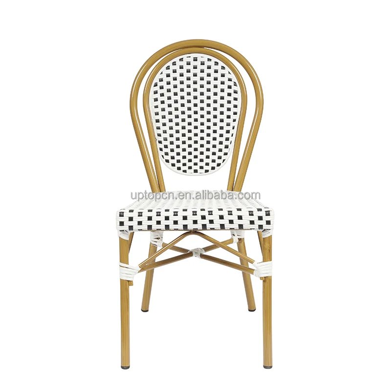 (SP-OC356) Food court use stackable outdoor dining rattan / wicker chairs