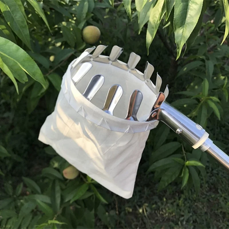 Fruit Catcher With Bag Mango Telescopic Fruit Picker Fruit Picking Tools