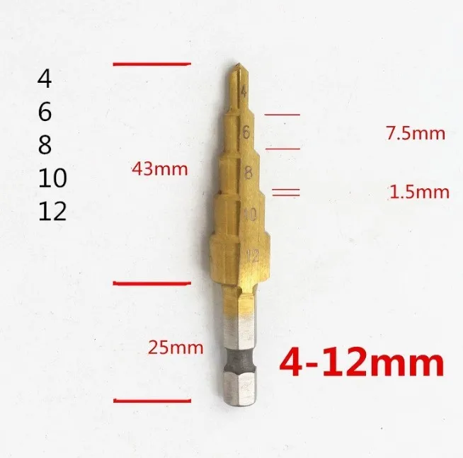 Step Drill Bit For metal