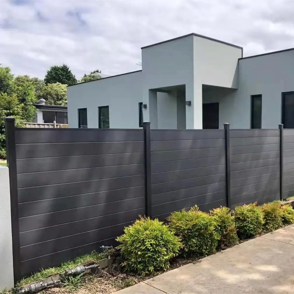 ETA  Best Quality Easy Installing Anti Rotten Frontyard Outdoor Garden Wpc Composite Fence Panel Privacy Fence Panels