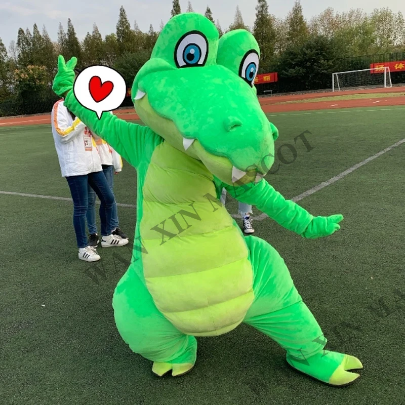 Performance Crocodile Mascot Costume for Adult Cartoon Animal mascot costume cartoon character