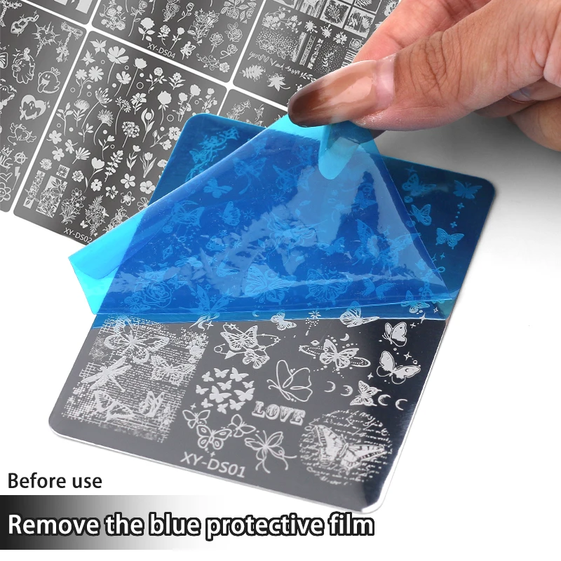 5D Nail Art Stamp Stencil Various Butterfly Pattern Nail Art Stainless Steel Stamping Parts Metal Stamping Kit