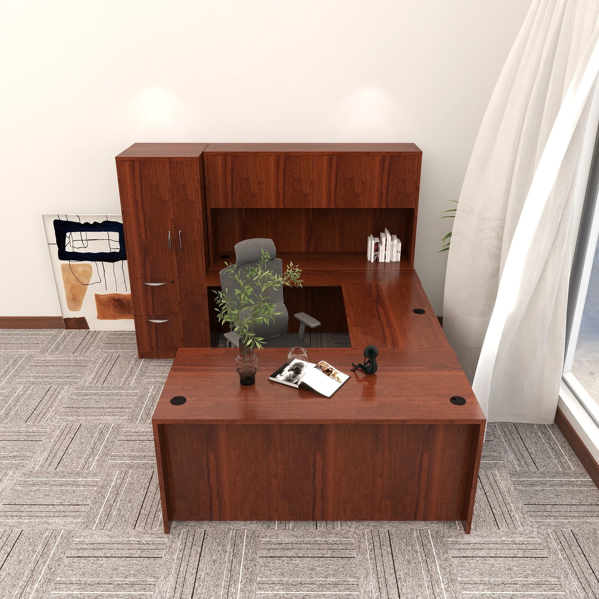 Office Furniture Use Simple Design Wooden Eexecutive Desk Office Furniture Set Manager Desk Executive