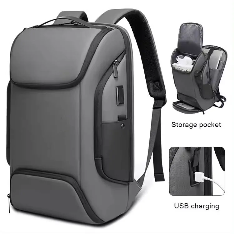 Новый дизайн Заводская деловая полиэфирная usb-зарядка оптовая продажа пользовательские мужские дорожные водонепроницаемые школьные рюкзаки для ноутбука