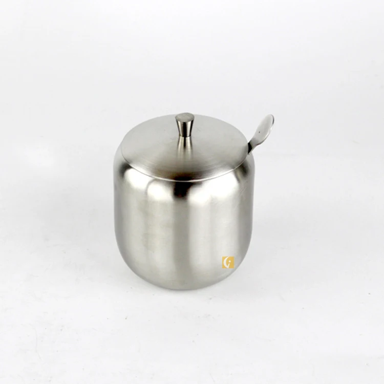 
Creative European 304 stainless steel seasoning box 3pcs kitchen spice jar set 