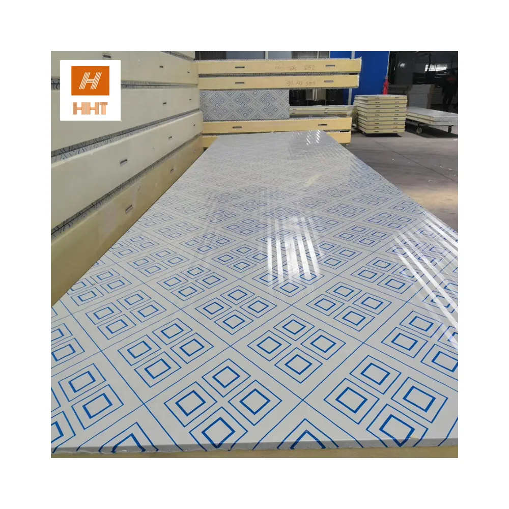 Polyurethane Pu Sandwich Panel Wall Cladding Insulation Sandwich Boards top grade fireproof pu foam cold room panel