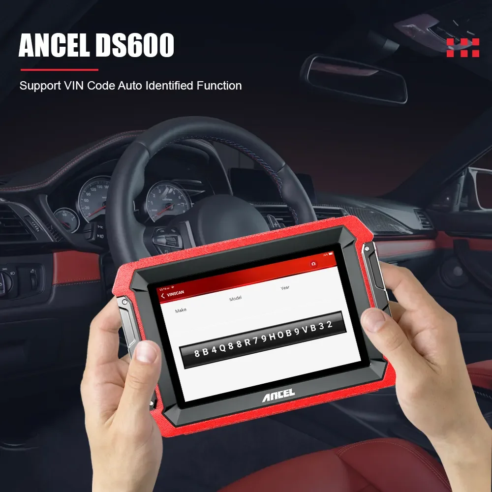 OBD2 Professional Scanner Diagnostic Tools All System ECU Coding Active Test Oil TPMS EPB Reset Automotive Scanner DS600