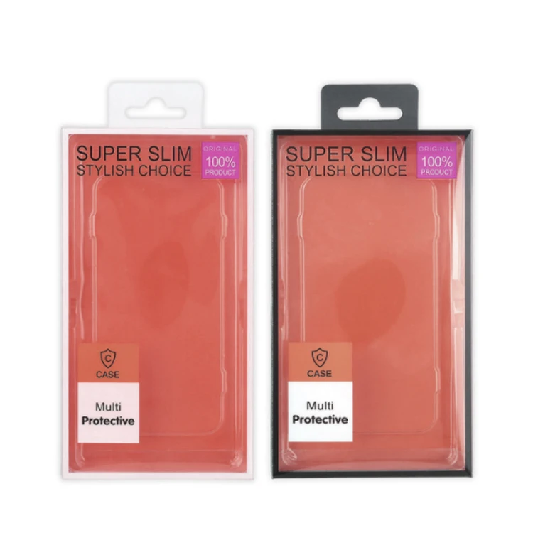 Factory Custom New Design PVC Clear Box Packaging Box for Mobile Phone Case Charger