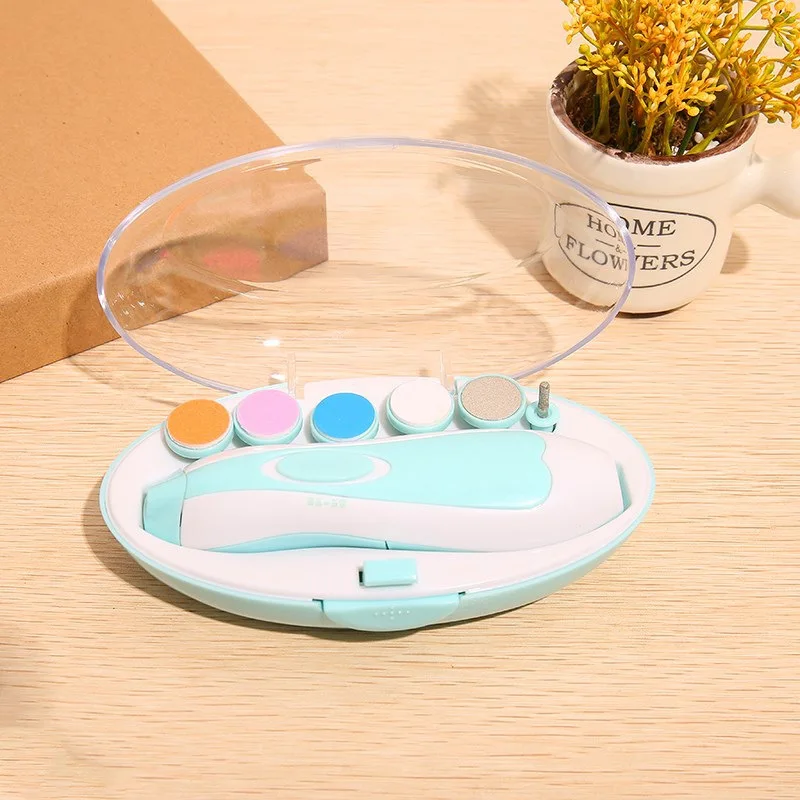 Factory Price Baby Nail Trimmer Electric Baby Manicure Pedicure Nail Clippers Cutter Scissors Care Set New Born