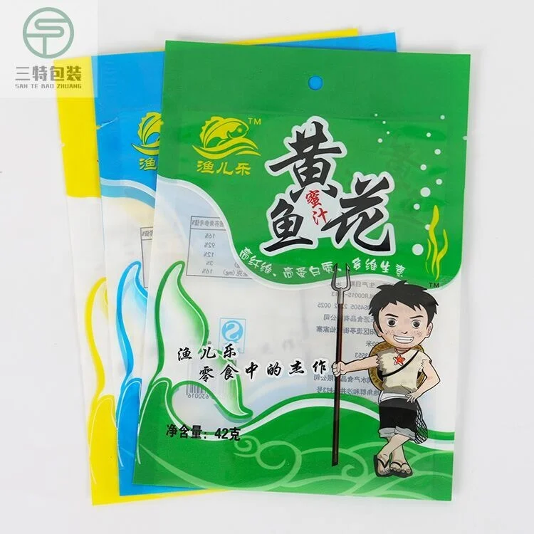 custom printed plastic frozen food packaging bag, side gusset plastic bag