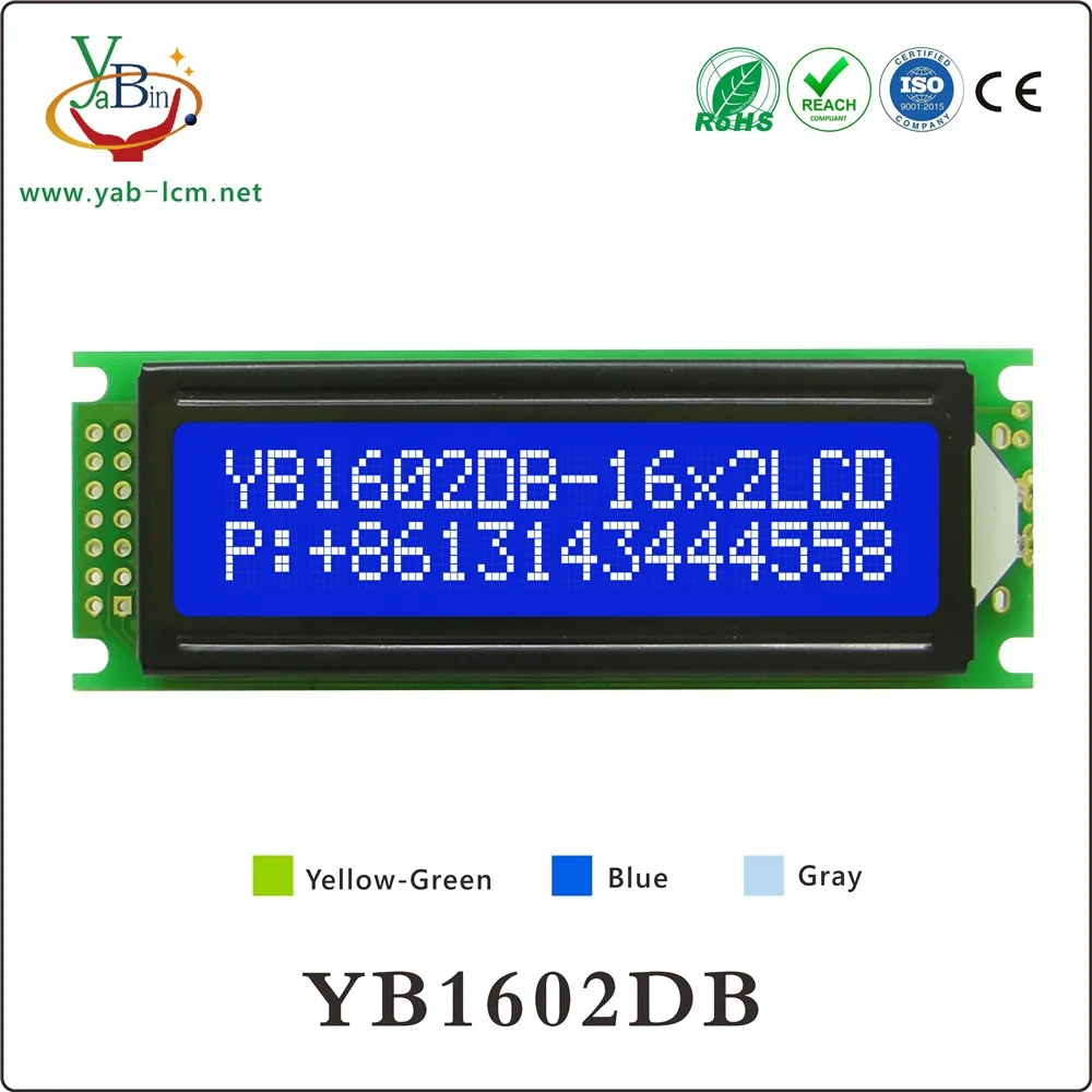 Size:85*30*12 Mm ,14 Pin Parallel Interface 1602 Lcd Module
