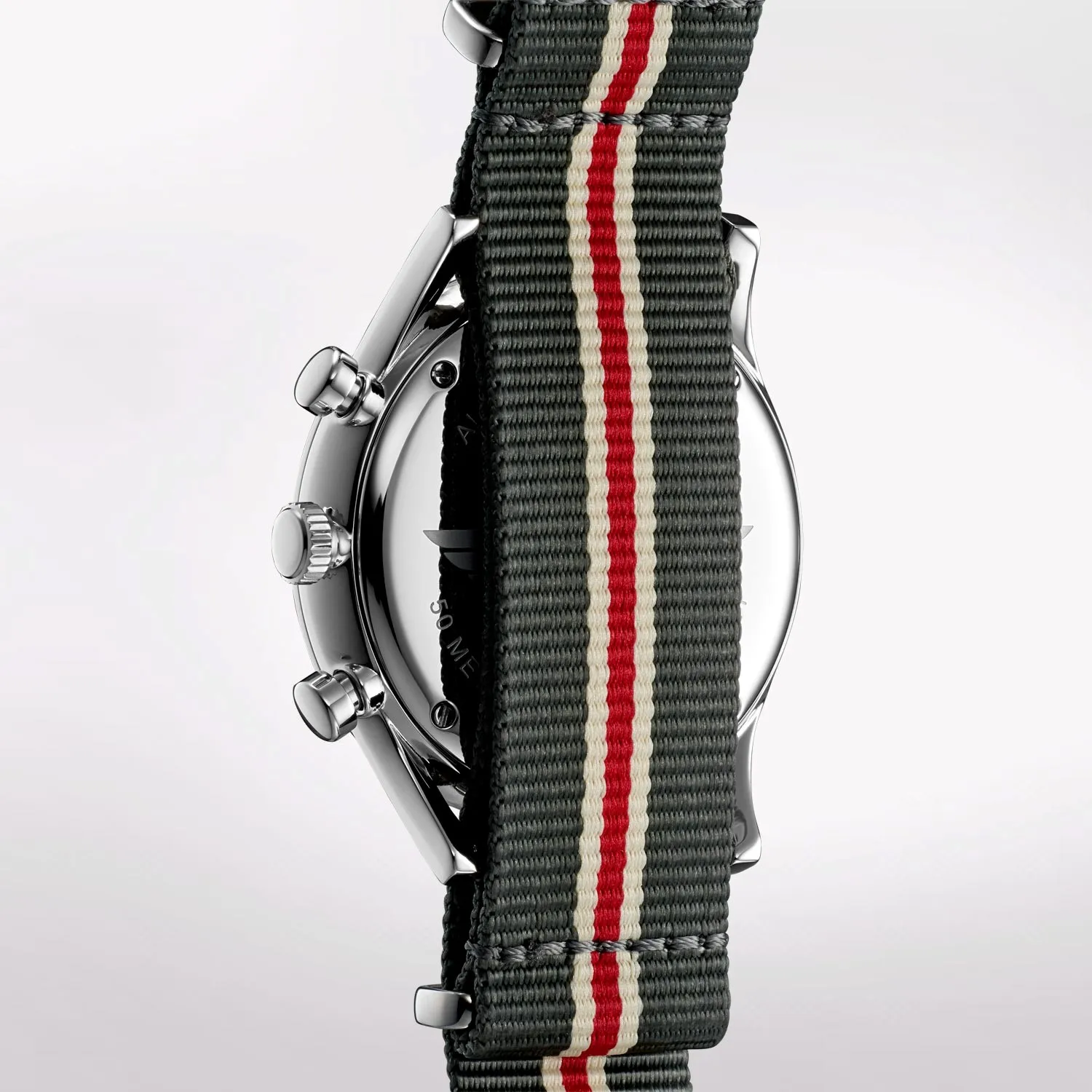 Timebox TC799B1 stainless steel quartz analog nylon strap multi-function date display K1 mineral high dome glass watch unisex