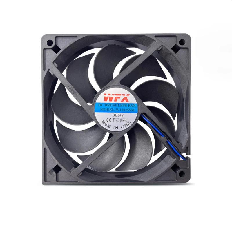 Computer Cooling Fan 12v 120x120x25 High Speed Processor Computer Case Plastic Manufacturer Supply 12025 120 Mm DC 12V 3pin 3W