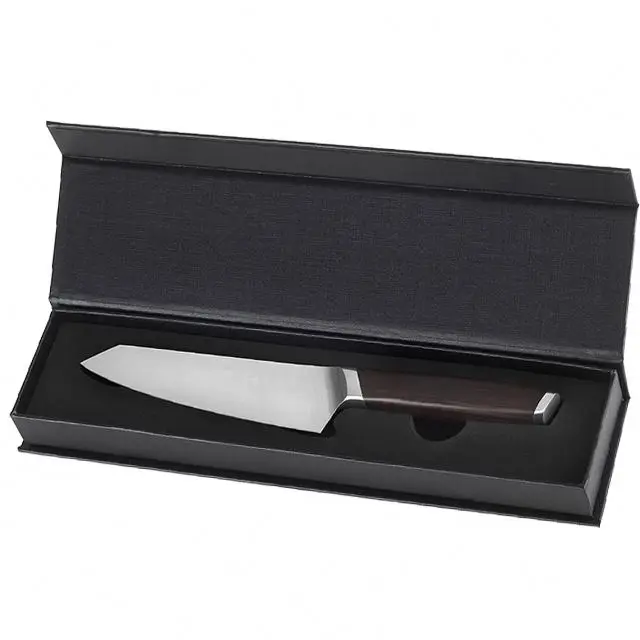 5 inch utility  Japanese  fillet knife   5CR15MOV  kiritsuke paring knife with ebony wood with magnetic gift box