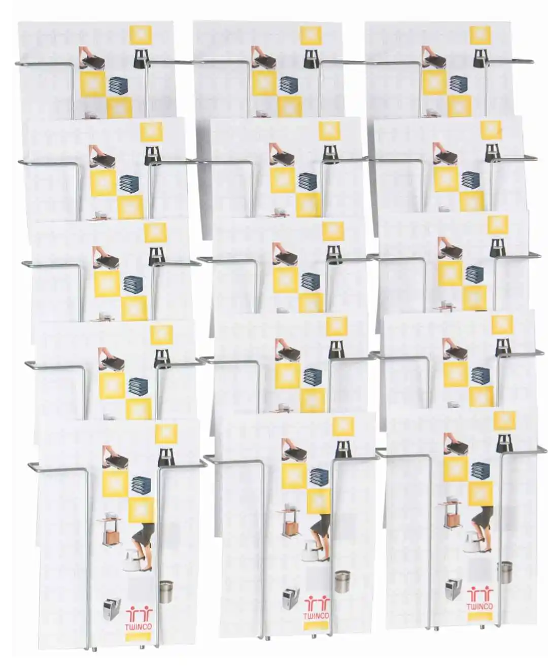 Magazine Organized Display Stand Wire Pocket Card Display holder Magazine Rack