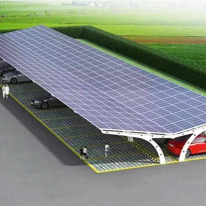 Carport Structures Solar Steel Carport System Solar Parking Lot Photovoltaic Off Grid System Car Shed for Charging Station