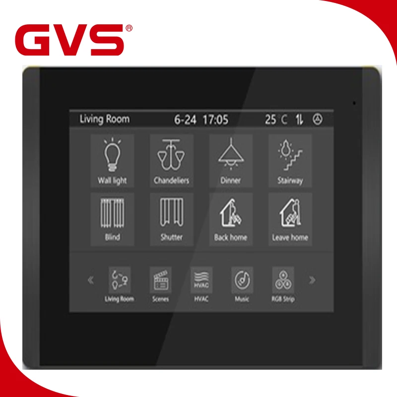 GVS / EIB Inch Touch Panel automation home system ,thermostatic panel