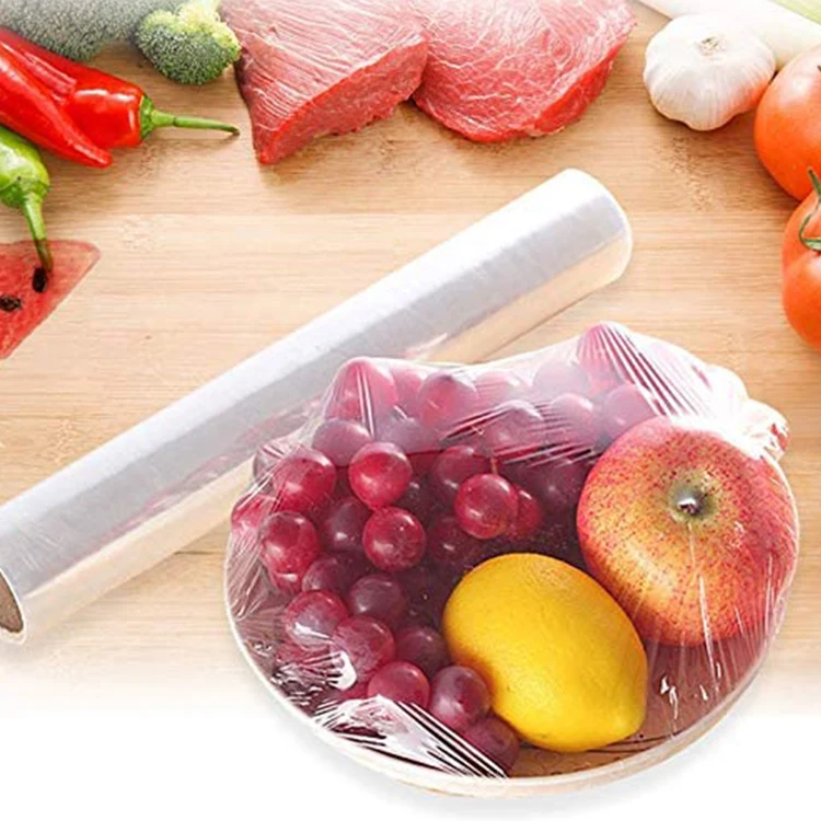 Eco-Friendly Flexible Super Clear Seal cover stretch cling film Keeping food storage food grade plastic wrap
