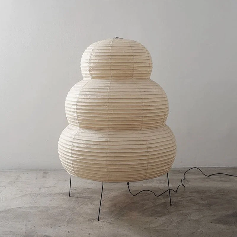 Creative Japanese style E27 indoor Decor Tripod desk light  Led Table Light Paper lamp