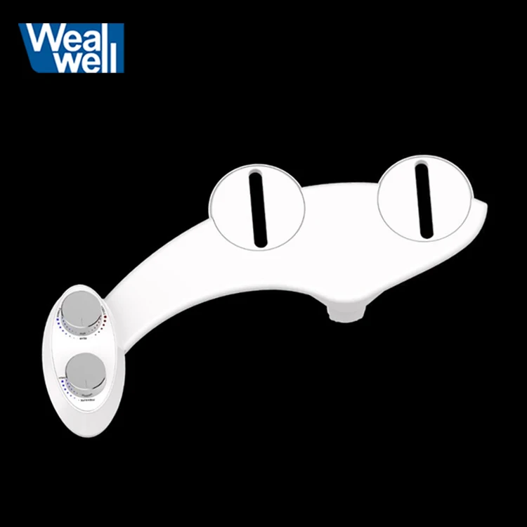 Non-electric Attachment rear and female wash nozzle self cleaning mechanical bidet