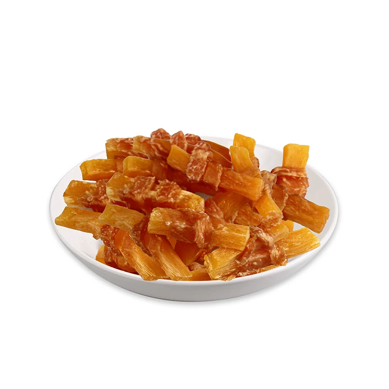 chicken jerky and sweet potato twists OEM food dog chew treats for training organic dog treats pet snacks