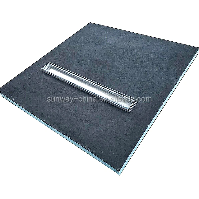 pre-sloped XPS underfloor Shower Tray shower pan with drain