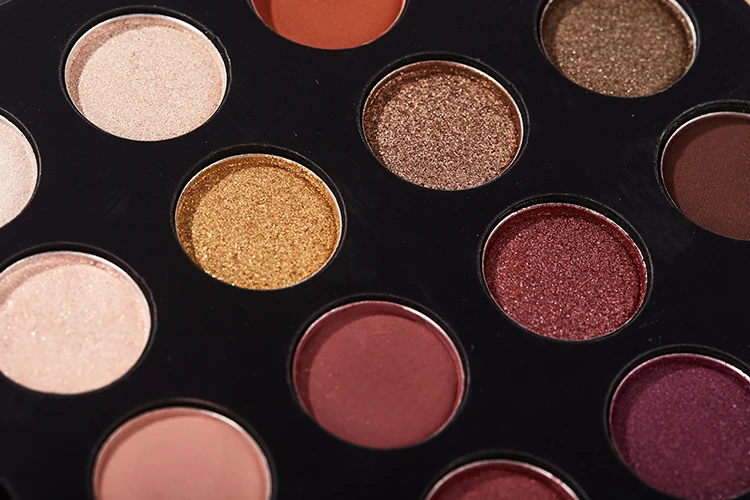 High quality pigment custom logo eye gift box shape cosmetics makeup 16 colors palette private label eyeshadow