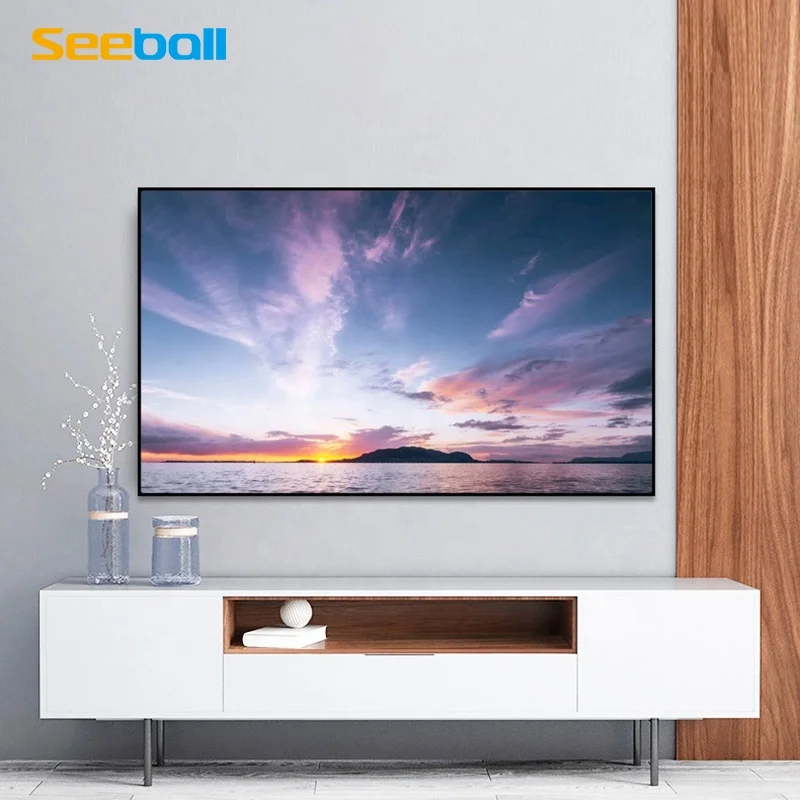 Seeball 150 inch 16:9 Fixed frame projection screens for home theater 4K HD long throw projector screens Ultra-narrow border