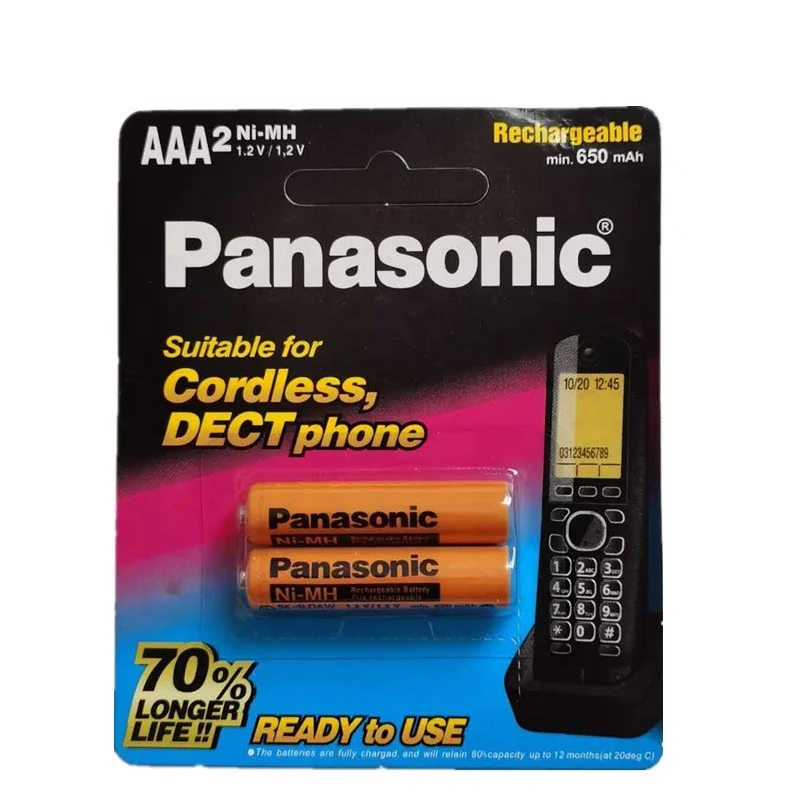 
Phone battery AAA650mah rechargeable AAA 1.2v sight No. 7 rechargeable battery NiMH battery 