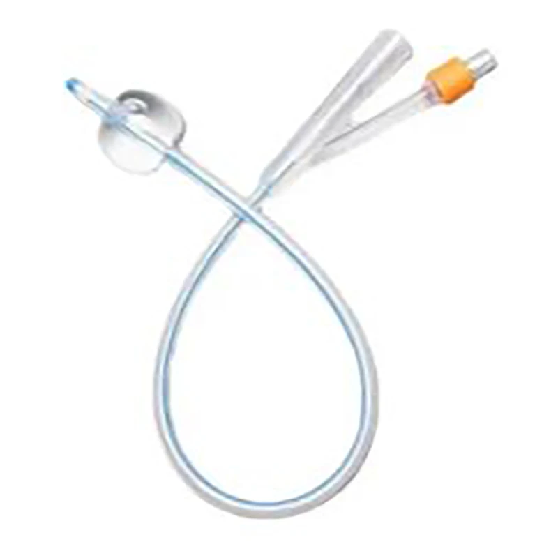 Medical Disposable Latex Silicone Urethral Catheter Double Lumen Urinary Foley Urine Catheters Lubricath Catheter For Male
