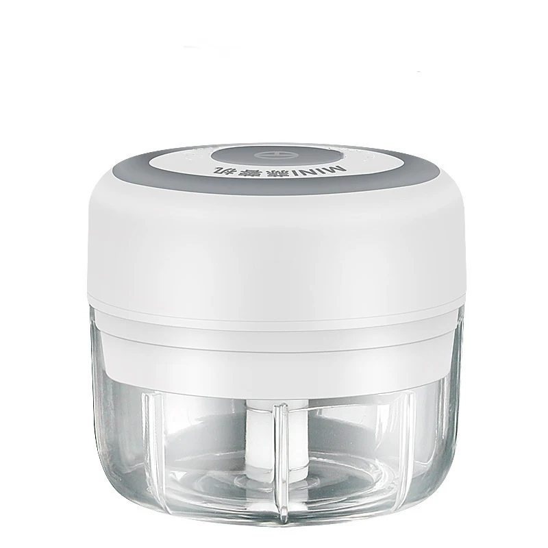 Portable Electric Garlic Press Mini Food Garlic Vegetable Chopper Garlic Press Crusher Kitchen Chopper Meat Grinder Accessories