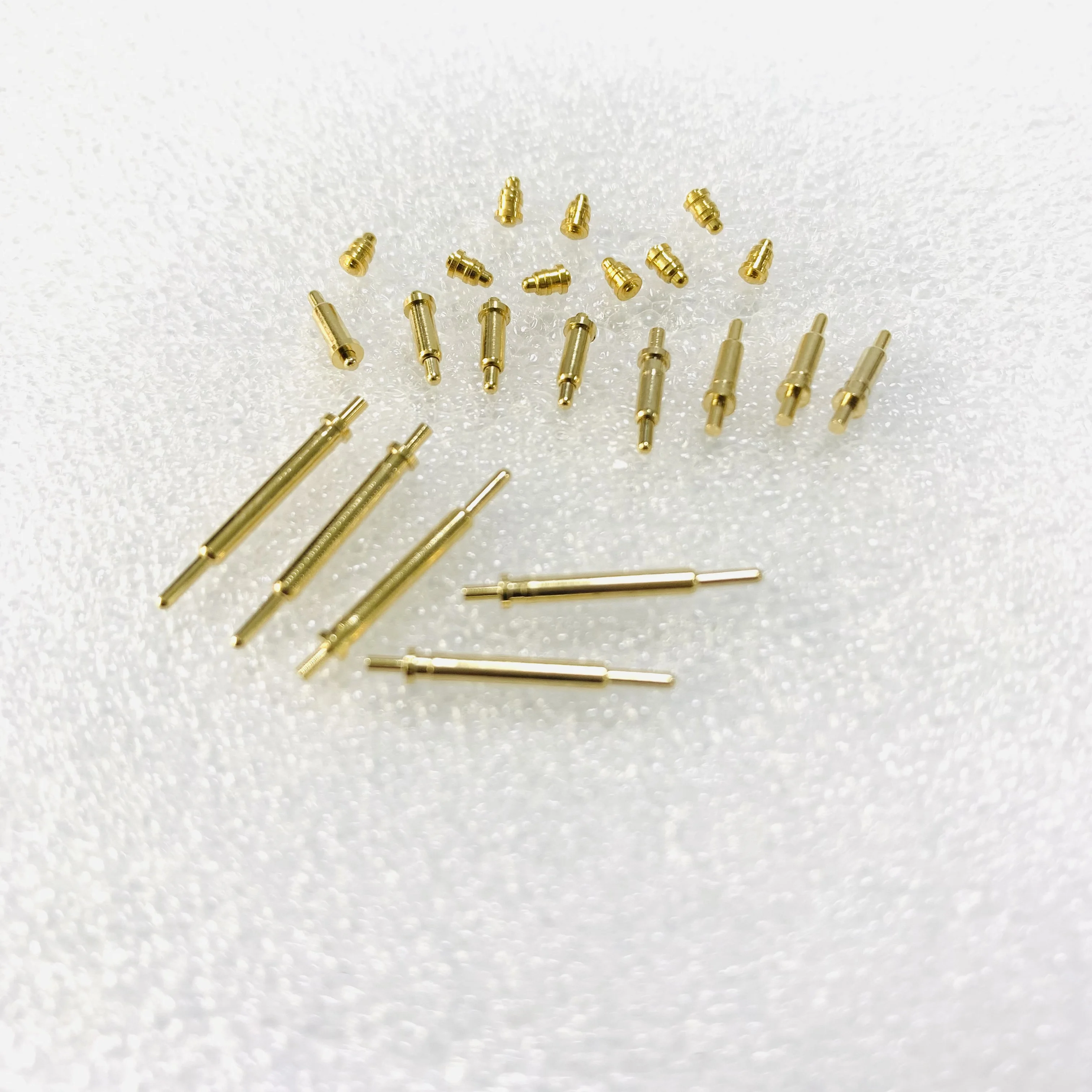 POGO PIN Brass Gold-Plated Latch Charging PIN Spring Machining Services Product