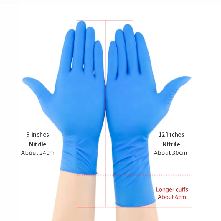 Anboson  Medium SIZE Nitrile Gloves  Cleaning Supplies Work gloves disposable latex free powder free gloves For Women