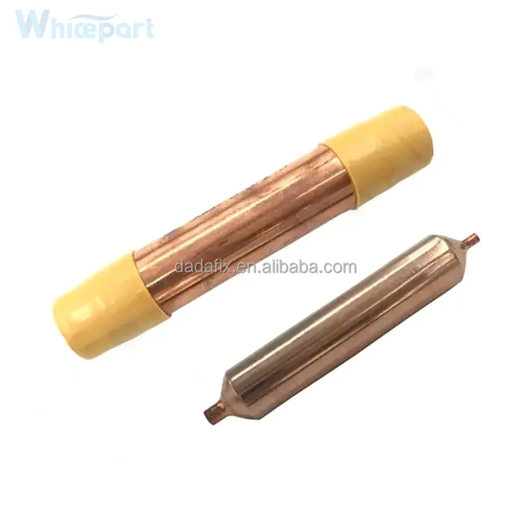 Copper Press Fittings Refrigerator Systems Copper Filter Drier Refrigerator Parts 15g 19*0.5*130mm Copper Filter Drier