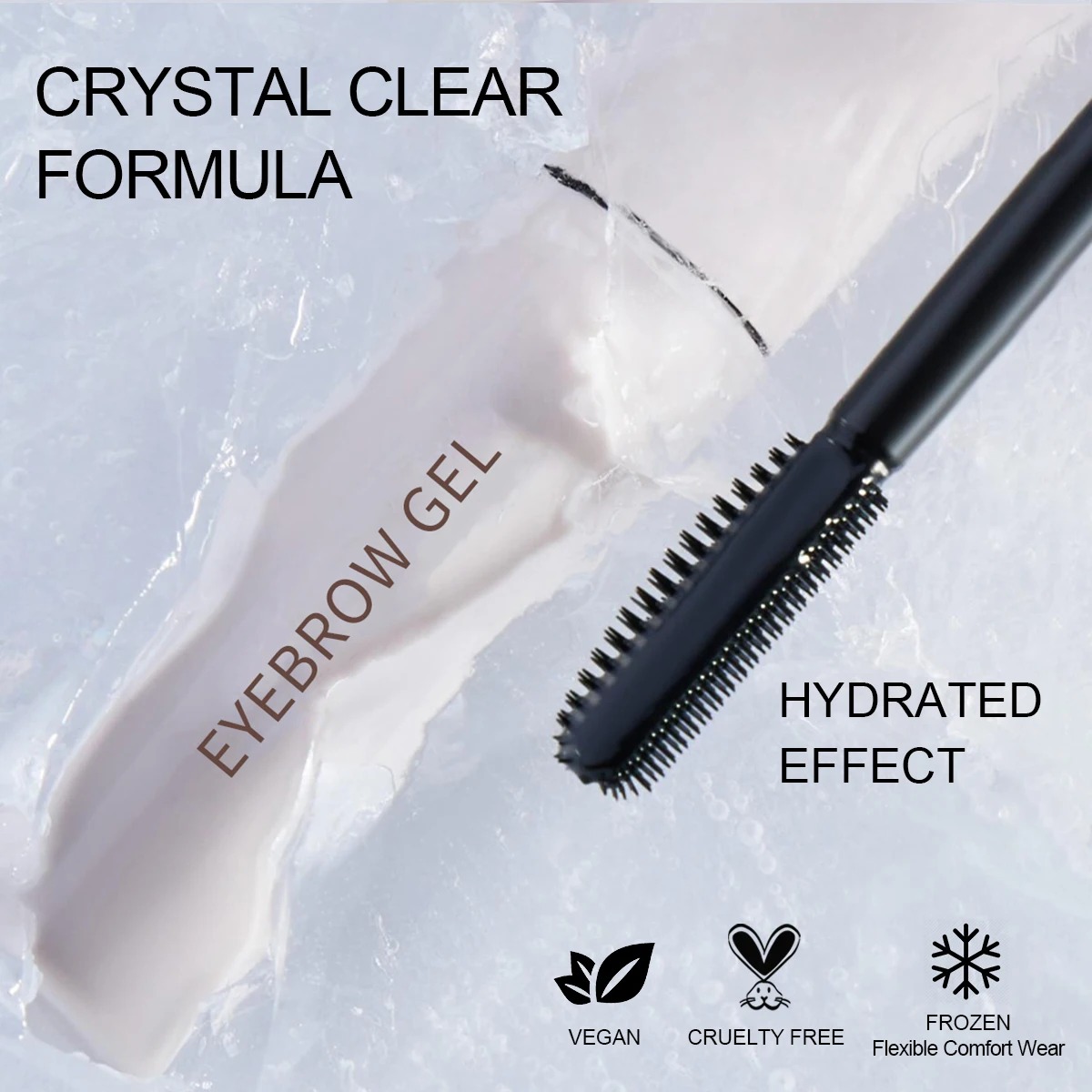 Natural Finish Brow Freeze Gel Private Label Sculpts Brows Clear Brow Wax Gel Extreme Hold Eyebrow Gel Wax
